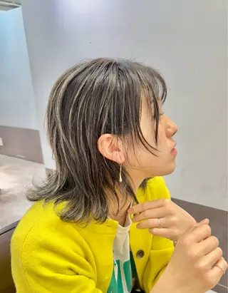 ミディアム カラー 【23時まで営業】 酒井啓佑のヘアスタイル