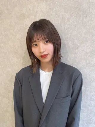 ショート カラー 縮毛矯正ボブ/ 髪質改善/カットのヘアスタイル