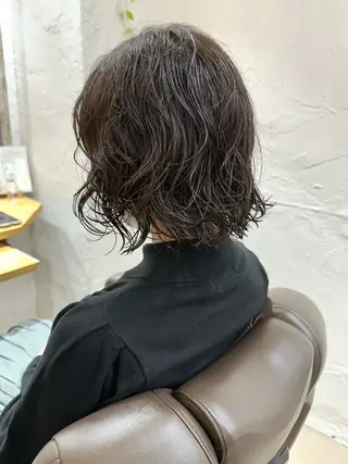 ショート パーマ 銀座No.1髪質改善 縮毛矯正/本木のヘアスタイル