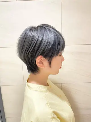 ショート ✨透明感カラー✨ ✨小顔カット✨山木のヘアスタイル