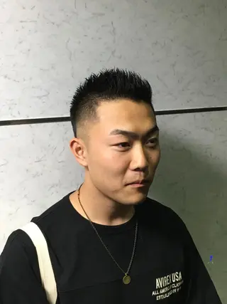 ショート メンズ 牧 颯斗のヘアスタイル