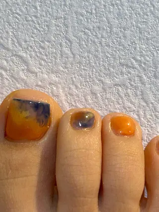 ネイル mellow:ｸﾙﾐ ﹡˖˟༝🎀˖˟ ༝のネイルデザイン