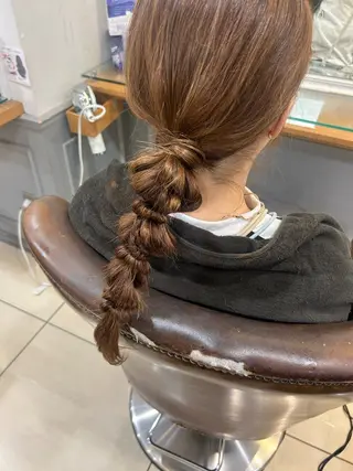 ヘアアレンジ 韓国ヘアー🇰🇷 MIWAのヘアスタイル