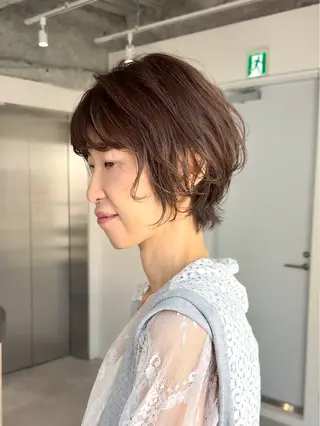 ショート SNSモニター募集！ くせ毛特化/大村のヘアスタイル