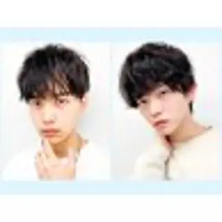 パーマ メンズ 松本　湧貴 ショートスタイルのヘアスタイル