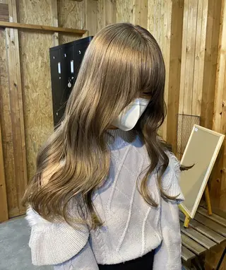 ロング 💕モテベージュ 🧡NANAKO🧡のヘアスタイル