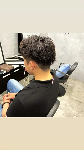 メンズ 縮毛矯正・髪質改善 特化 出納 直起のヘアスタイル