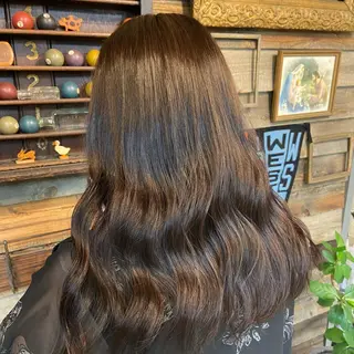 ロング カラー 川崎 かなでのヘアスタイル