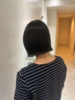 ショート カラー yui🥀/ボブ /ブリーチなしカラーのヘアスタイル