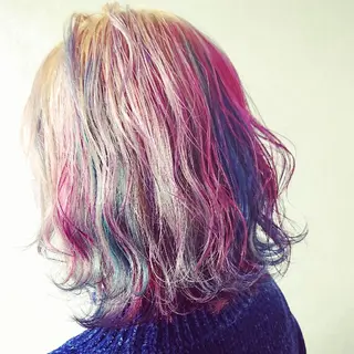 ミディアム カラー パーマ ヘアアレンジ EARTH所沢店長　 髪質改善　岡本　勇人のヘアスタイル