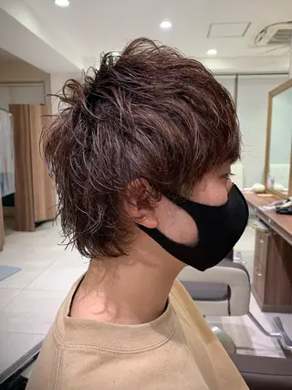 ショート パーマ メンズ 平本 雄馬のヘアスタイル