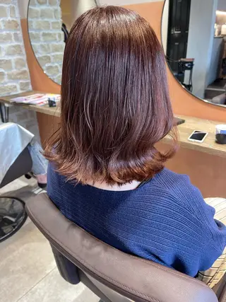 ミディアム 髪質改善×艶髪 斉藤 勝のヘアスタイル