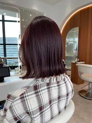 ミディアム カラー 艶髪レイヤー AZUSAのヘアスタイル