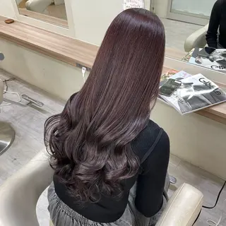 ロング カラー Riru🩵縮毛矯正 リピーター多数✨🩵のヘアスタイル