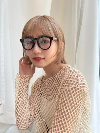 ショート カラー レイヤー専門家 ダブルカラー修のヘアスタイル