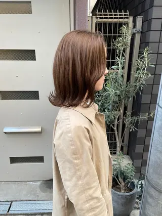 ミディアム fubuki🪷 似合わせカットカラーのヘアスタイル