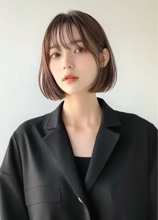 ショート カラー 縮毛矯正 特化生田のヘアスタイル