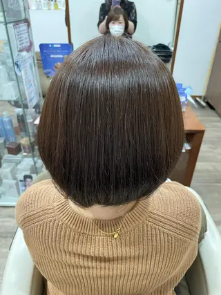 ミディアム カラー 山田 梓のヘアスタイル