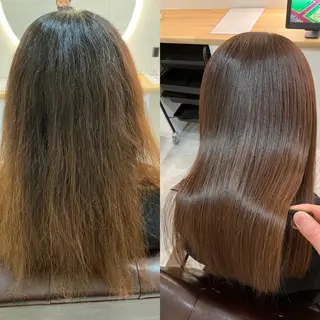ロング カラー ヘアアレンジ キッズ 横浜関内髪質改善 re:Magoのヘアスタイル