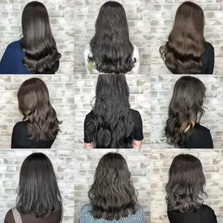 ロング カラー ヘアアレンジ トッチ 艶髪髪質改善のヘアスタイル
