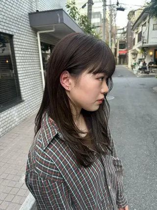 セミロング NAGISA 🎀透明感カラー🎀のヘアスタイル
