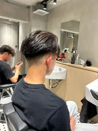 ミディアム メンズ 【明大前フェード/ メンズパーマ/岳】のヘアスタイル