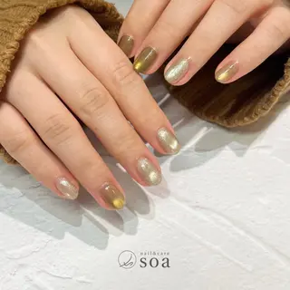 ネイル soa.Aika 自爪育成のネイルデザイン