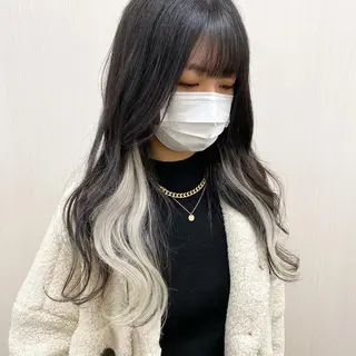 ロング カラー あさだ しゅうたろうのヘアスタイル