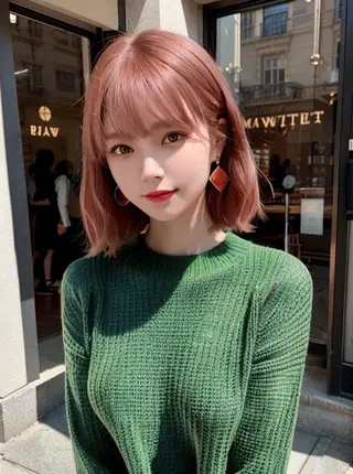 ミディアム カラー cocoa船橋🦄 chinamiのヘアスタイル