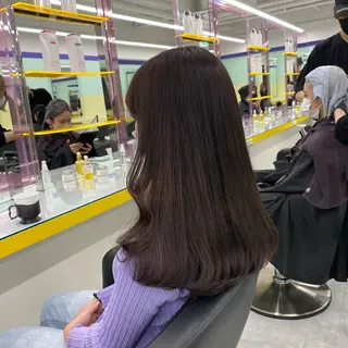 セミロング カラー ヘアアレンジ mai🍑暖色カラー /レイヤー💖のヘアスタイル