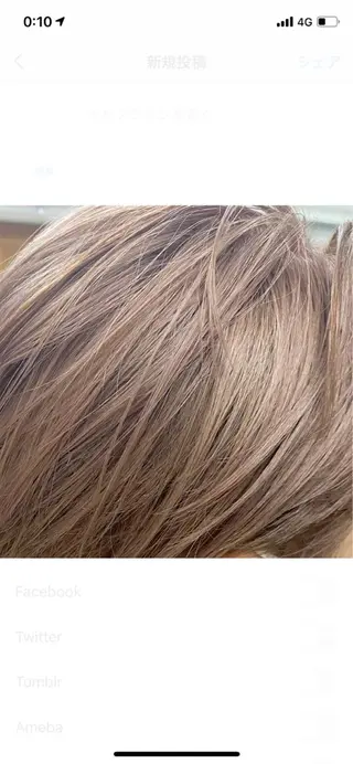 ショート カラー ニュアンスヘア🌔 nanakoのヘアスタイル