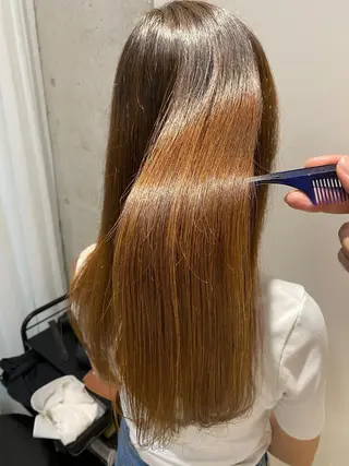 ロング パーマ 田中 アキオのヘアスタイル