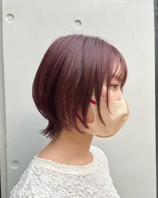 ショート カラー 髪質改善☆ 縮毛矯正miyuのヘアスタイル