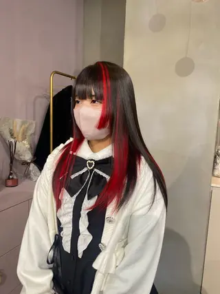 ロング カラー 前橋 姫奈のヘアスタイル