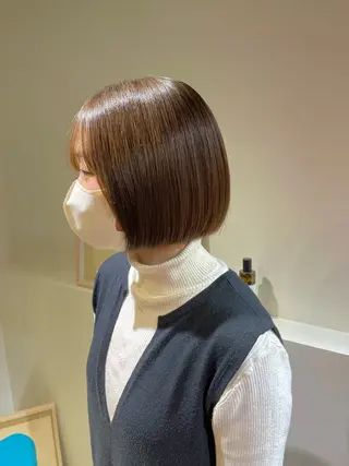 ショート パーマ 髪質改善マスター 長尾勇弥/梅田中津のヘアスタイル