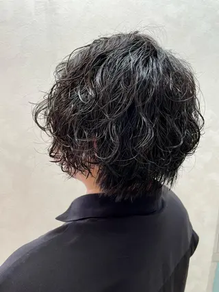 ショート パーマ 加藤 遥花のヘアスタイル