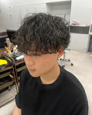 パーマ メンズ 🍐シャドウパーマ メンズ特化/守岡🍐のヘアスタイル