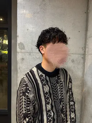 ショート パーマ メンズ 吉田 光希のヘアスタイル