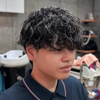 ミディアム パーマ メンズ 【メンズ特化】パーマ /マッシュ/ヨシダのヘアスタイル
