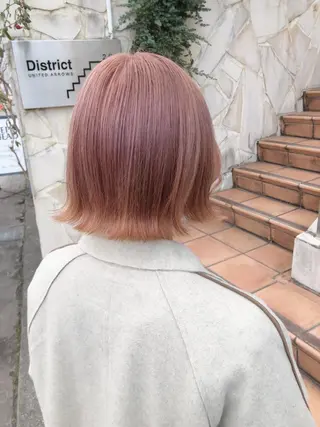 ショート カラー メンズ キッズ 💟Chloe原宿店 🩶ハイトーンのヘアスタイル