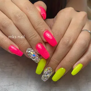 ネイル mks＊nail //  枚方長尾のネイルデザイン