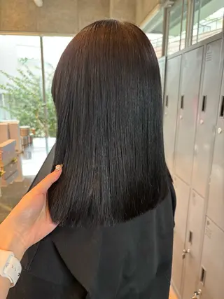 ミディアム カラー パーマ ヘアアレンジ 押切 響　のヘアスタイル
