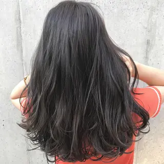 ロング カラー 韓国レイヤーカット 🧸ベージュカラーのヘアスタイル