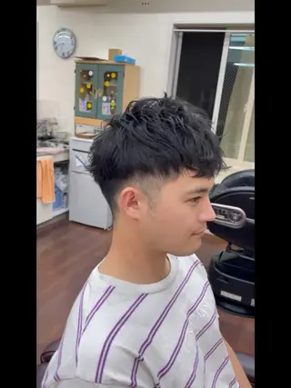 ショート メンズ メンズパーマ 赤司 泰樹のヘアスタイル