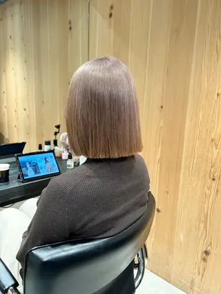 ショート カラー スキバサミを使わない カット🌼唯🌼のヘアスタイル