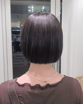 ミディアム 艶カラー/透明感 /ヒグチアオイのヘアスタイル