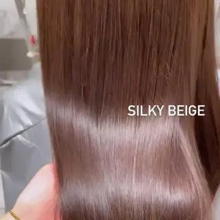 セミロング カラー ヘアアレンジ 🤎小顔レイヤー /ベージュ🤎友香のヘアスタイル