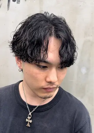 パーマ メンズ メンズ特化💥 ショートスタイル💥のヘアスタイル