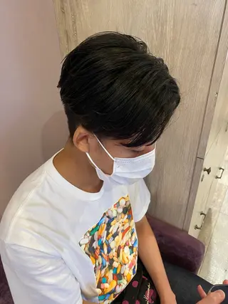 パーマ メンズ 似合わせレイヤー/ Wカラー🧸こころのヘアスタイル