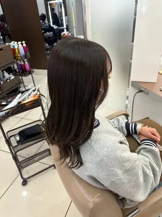 ロング カラー メンズ特化シャドウパ ーマラウンドマッシュのヘアスタイル